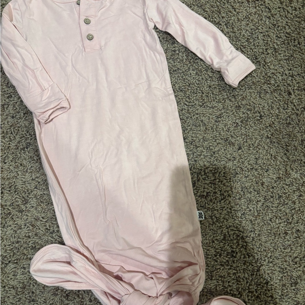 Pink Sweet Bamboo Baby Gown
